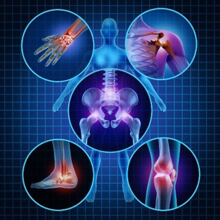 3D x-ray diagram of multiple joint injuries for common orthopaedic medicolegal assessments